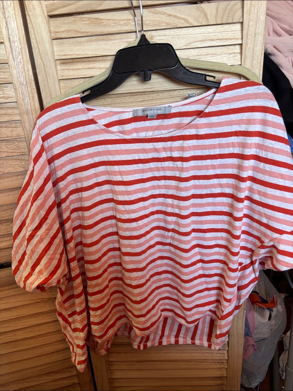 Marc New York Striped Women's Pullover Top XL